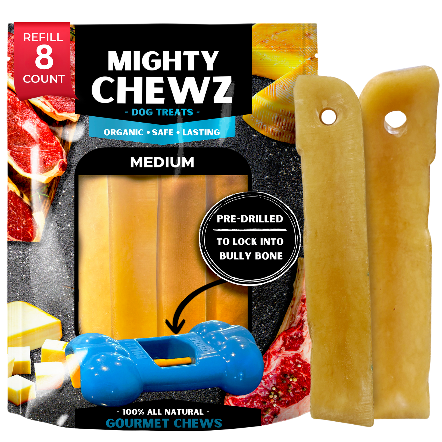 4 Pack Medium Yak Cheese - Refill Pack