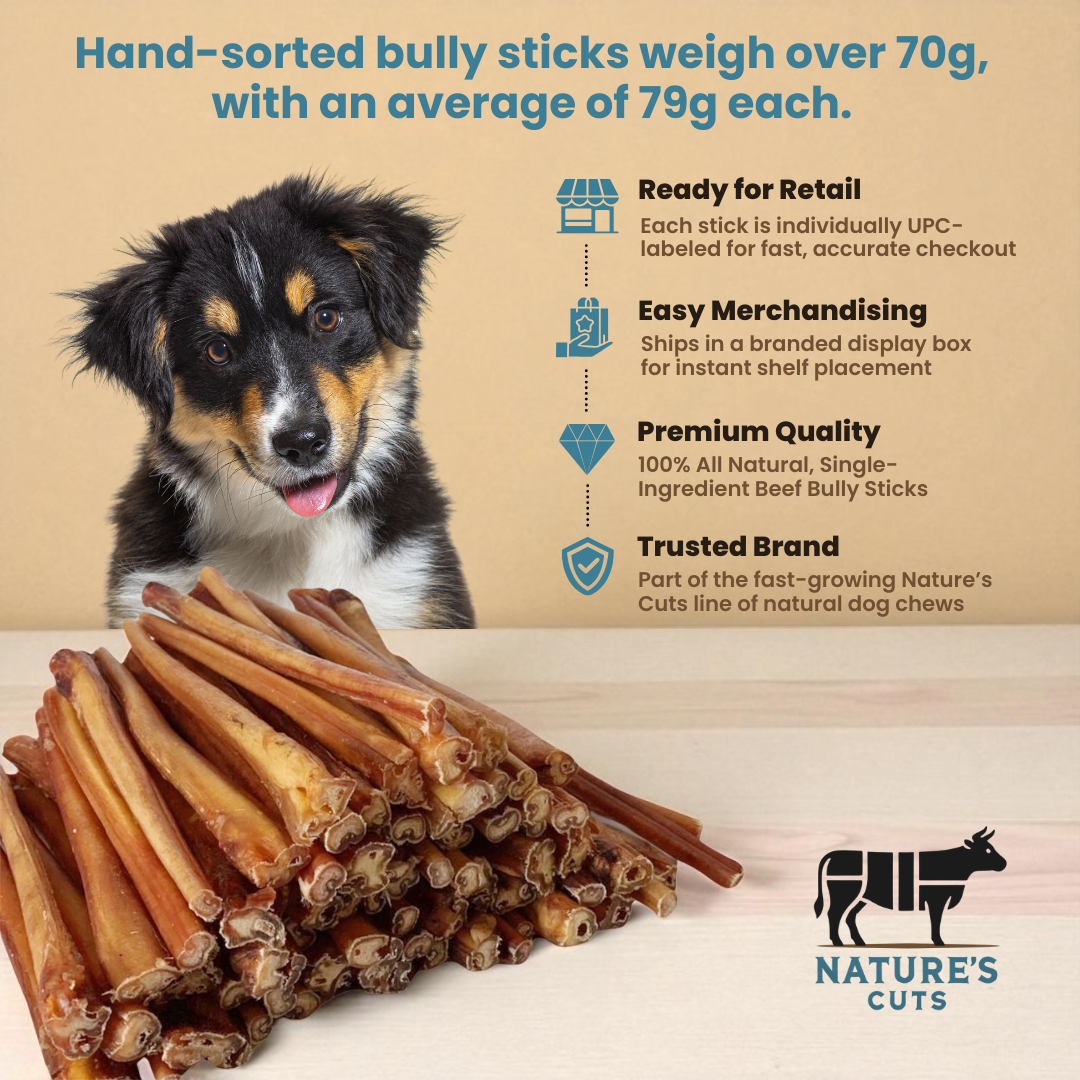 12" Jumbo Bully Sticks Display Box