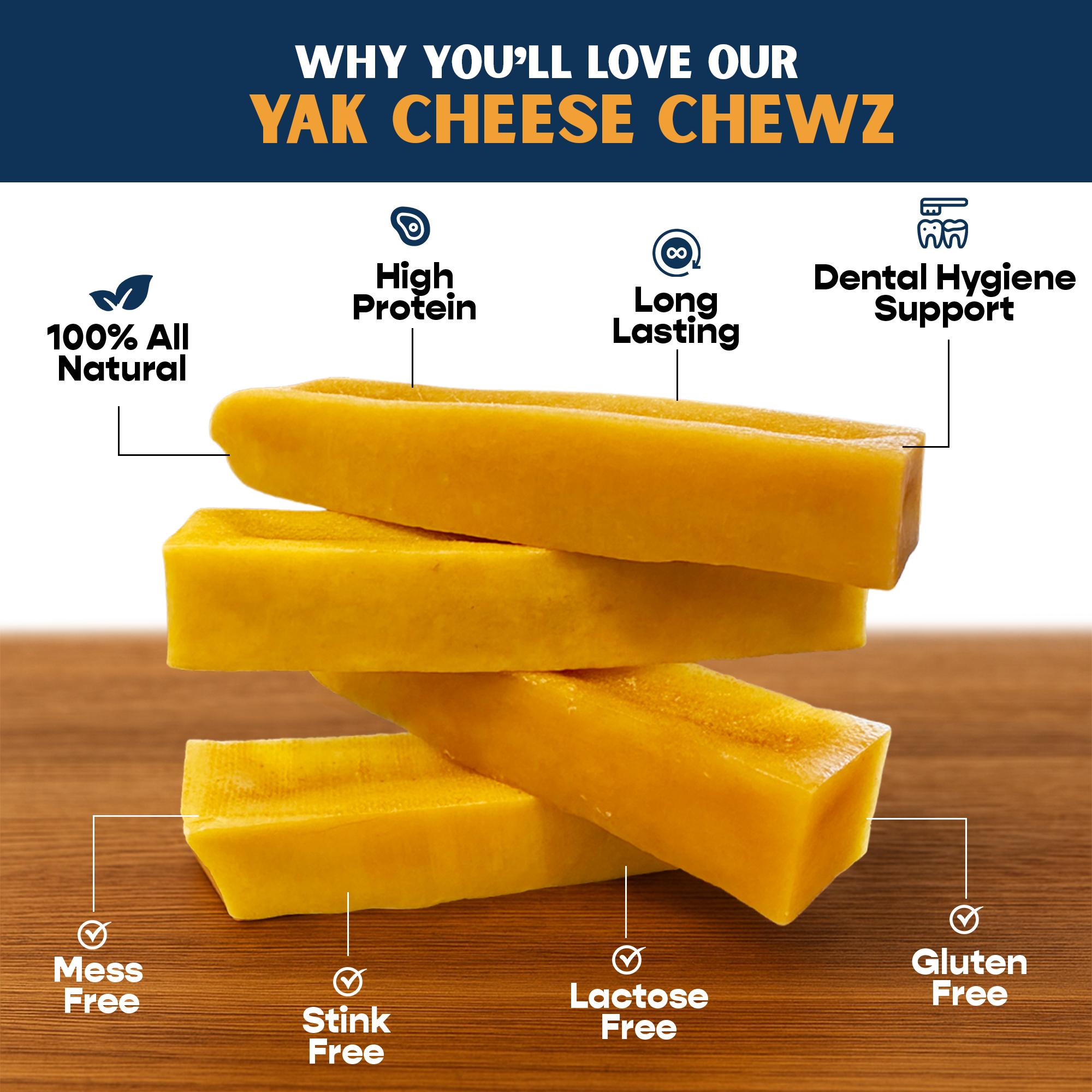 Large Pumpkin Flavored Yak Cheese w/ Tag