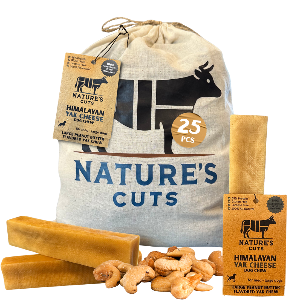 Large Peanut Butter Flavored Yak Cheese w/ Tag