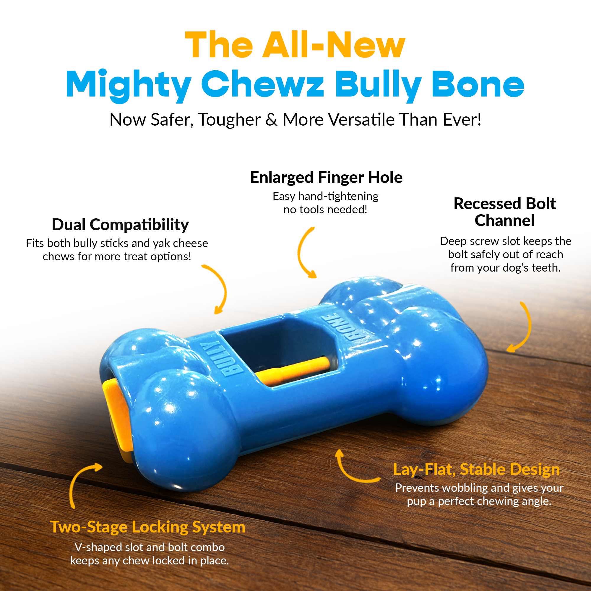 4 Pack Small Yak Cheese - Bully Bone Pro Included