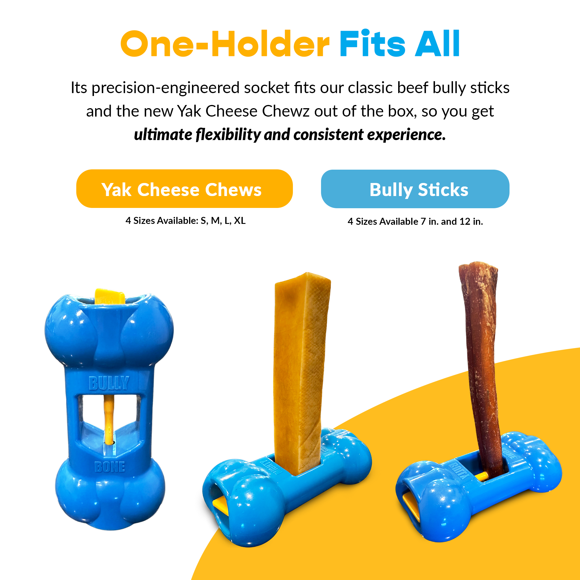 4 Pack Small Yak Cheese - Bully Bone Pro Included