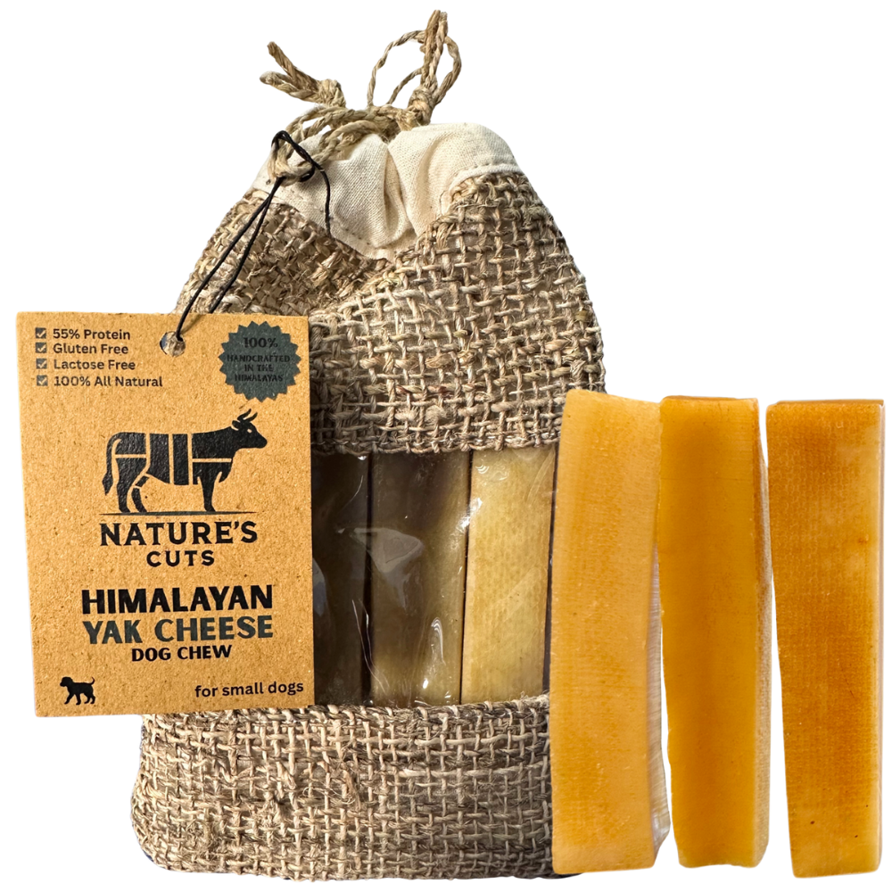 Small Yak Cheese (4 Pack) in Hand Woven Bag